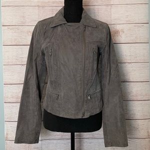 NWOT Levi’s gray suede Moto jacket 2